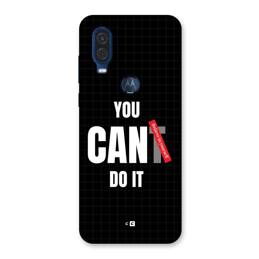 You Can Do It Back Case for Motorola One Vision