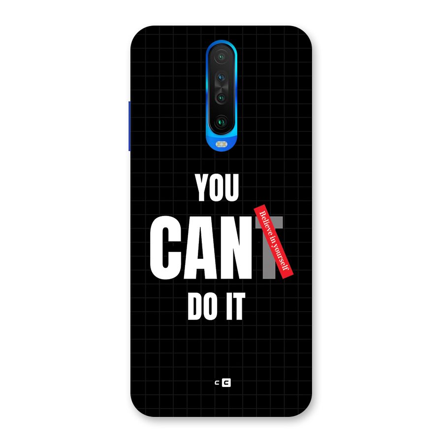 You Can Do It Back Case for Poco X2