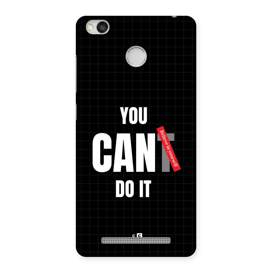 You Can Do It Back Case for Redmi 3S Prime