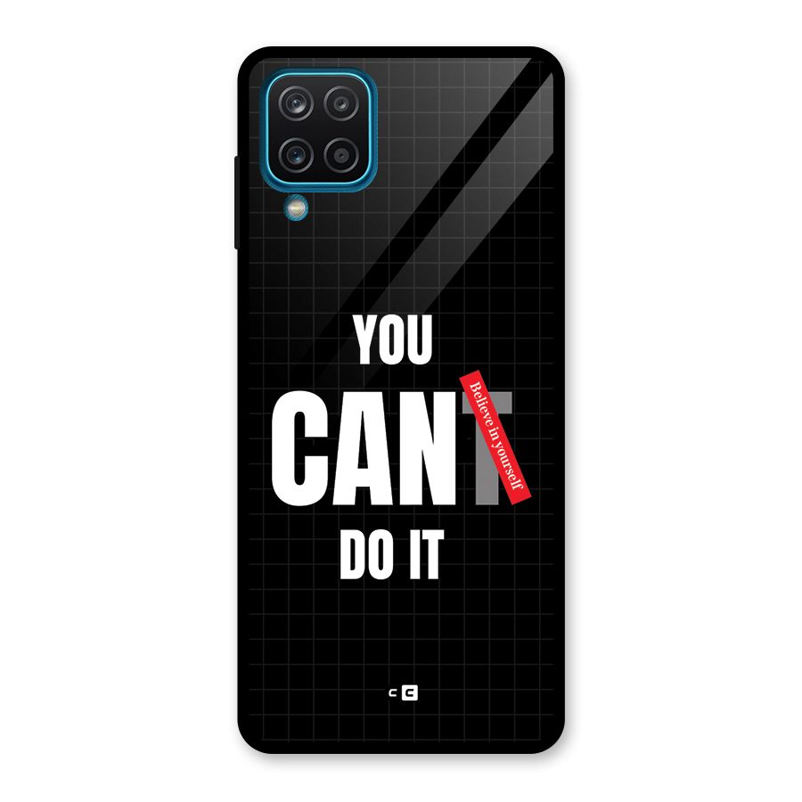 You Can Do It Glass Back Case for Galaxy A12