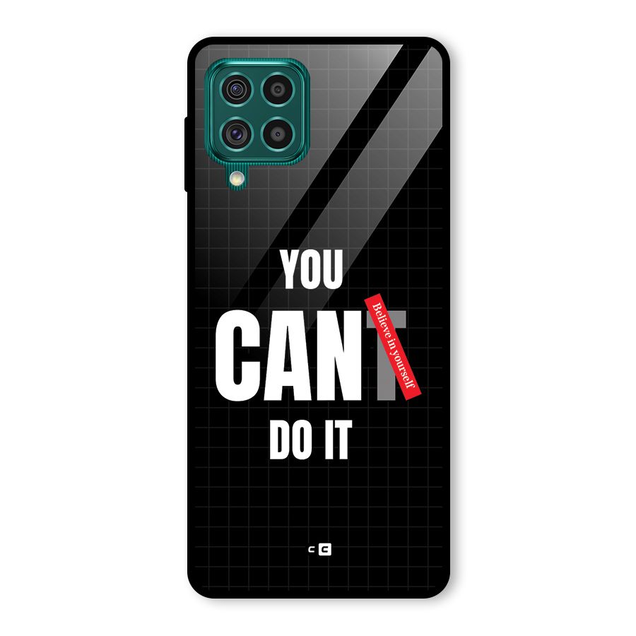 You Can Do It Glass Back Case for Galaxy F62
