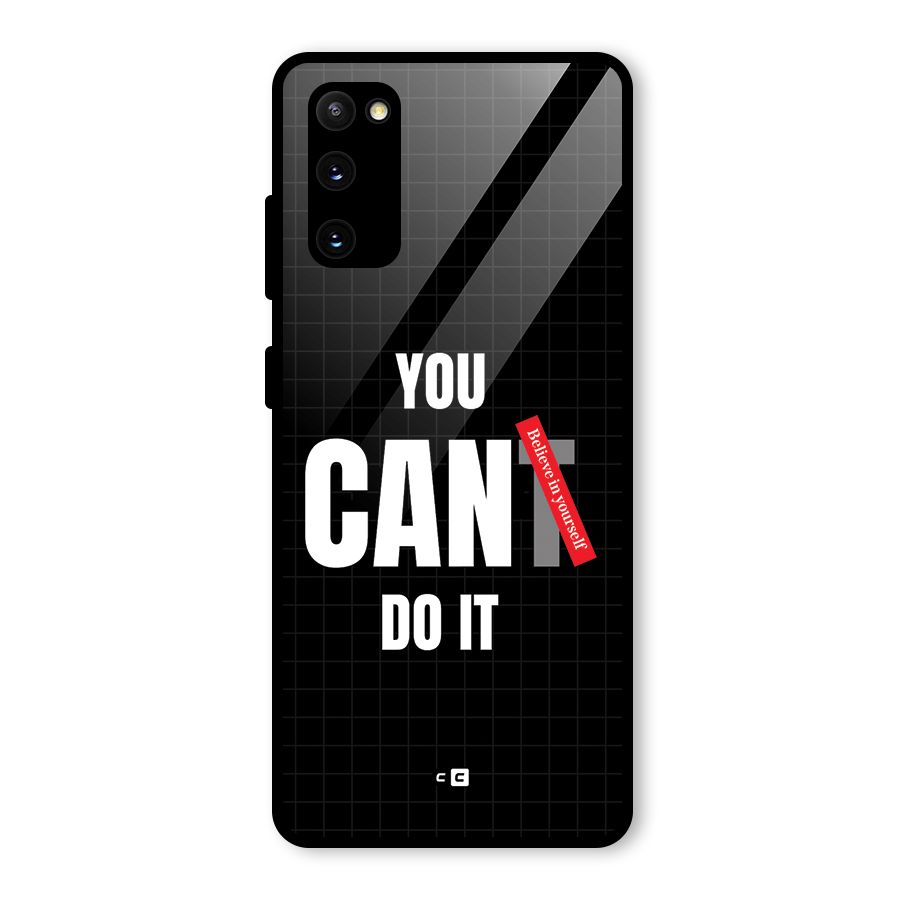 You Can Do It Glass Back Case for Galaxy S20 FE