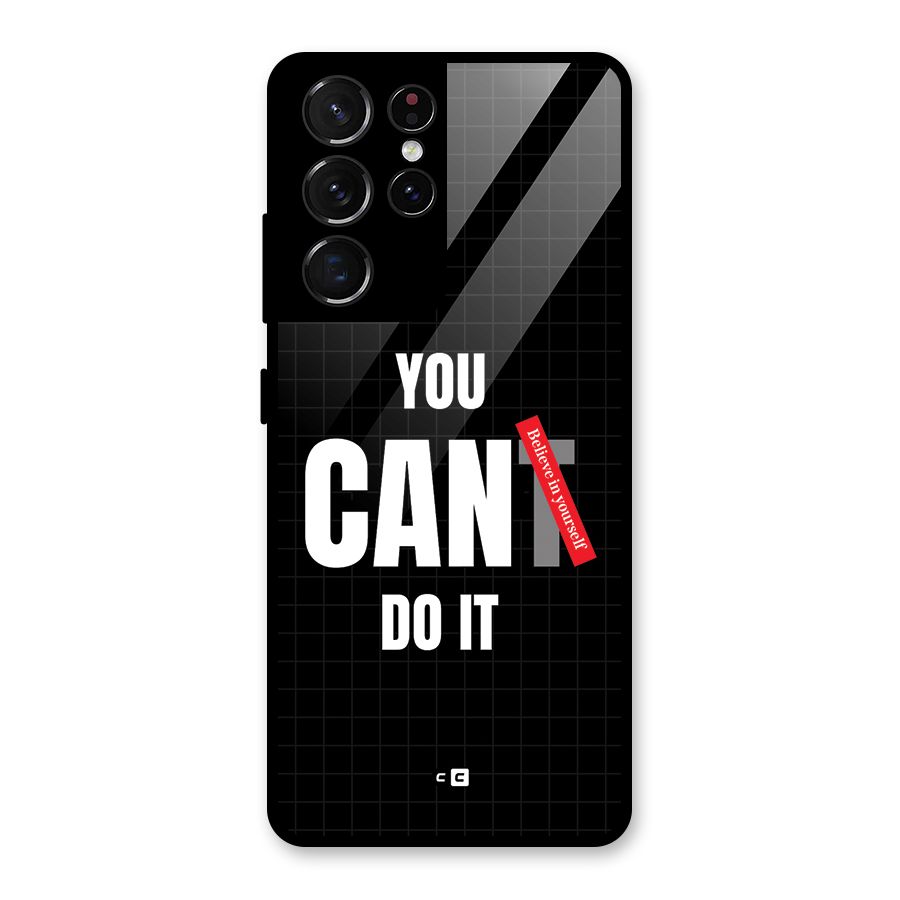 You Can Do It Glass Back Case for Galaxy S21 Ultra 5G