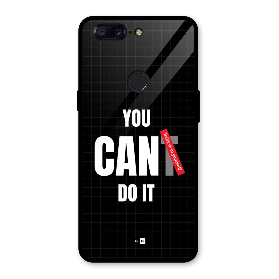 You Can Do It Glass Back Case for OnePlus 5T