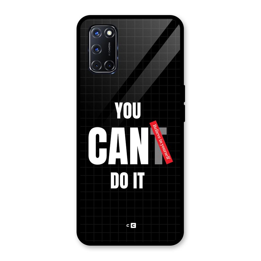 You Can Do It Glass Back Case for Oppo A52