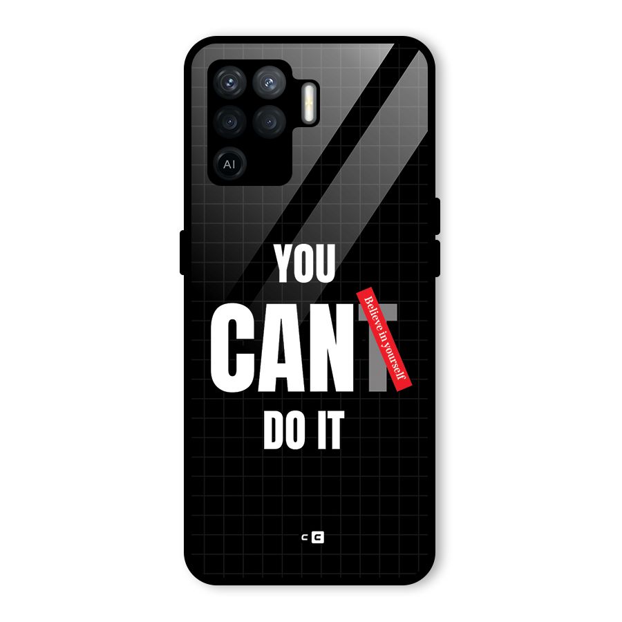 You Can Do It Glass Back Case for Oppo F19 Pro