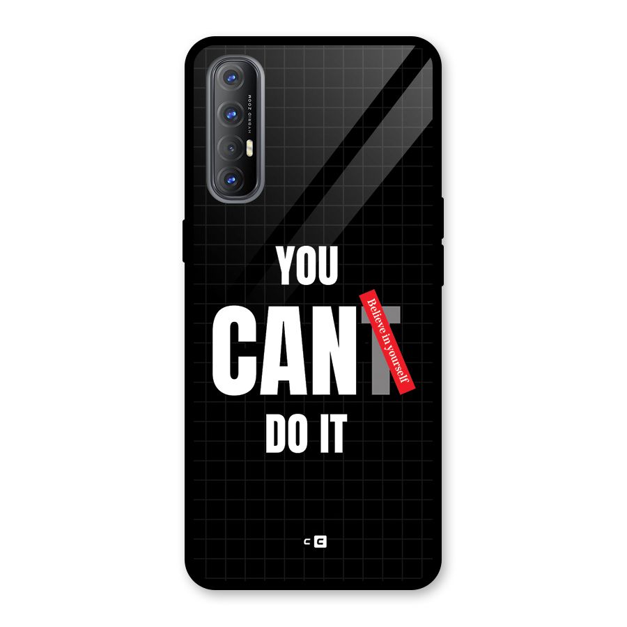 You Can Do It Glass Back Case for Oppo Reno3 Pro