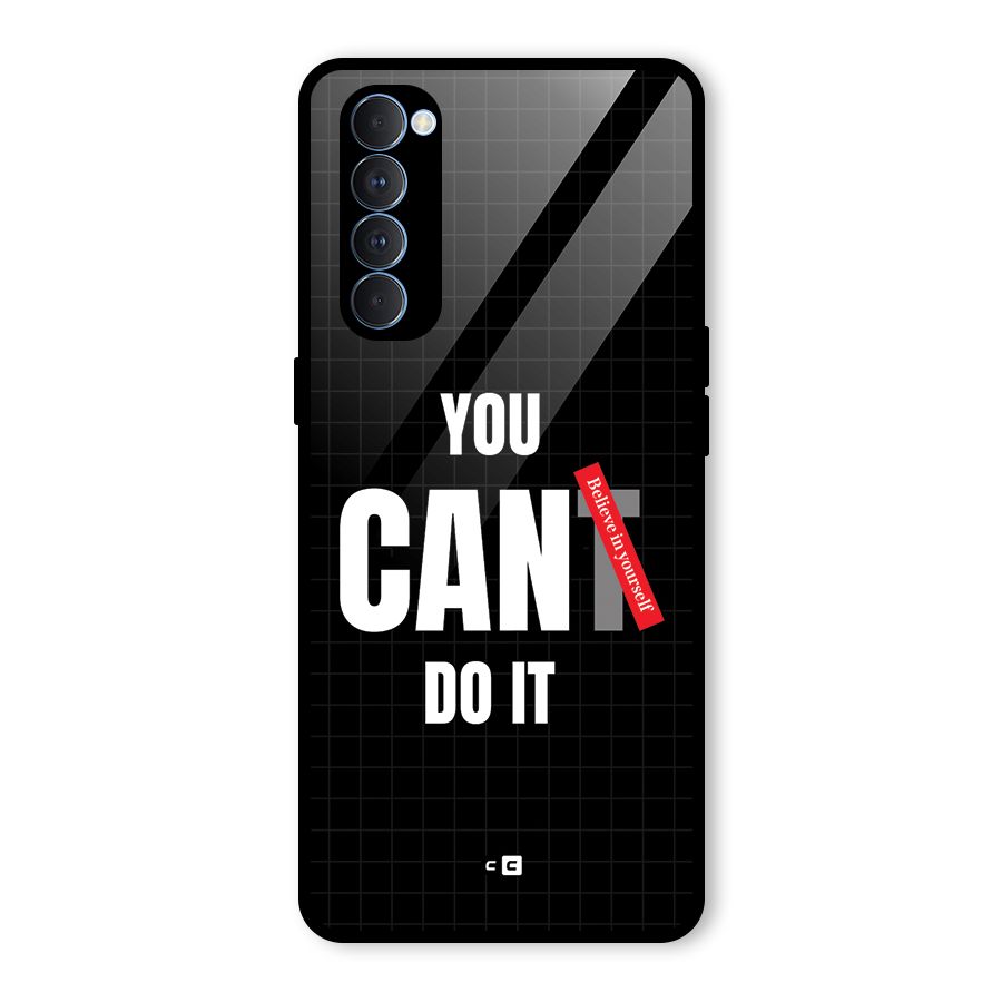 You Can Do It Glass Back Case for Oppo Reno4 Pro