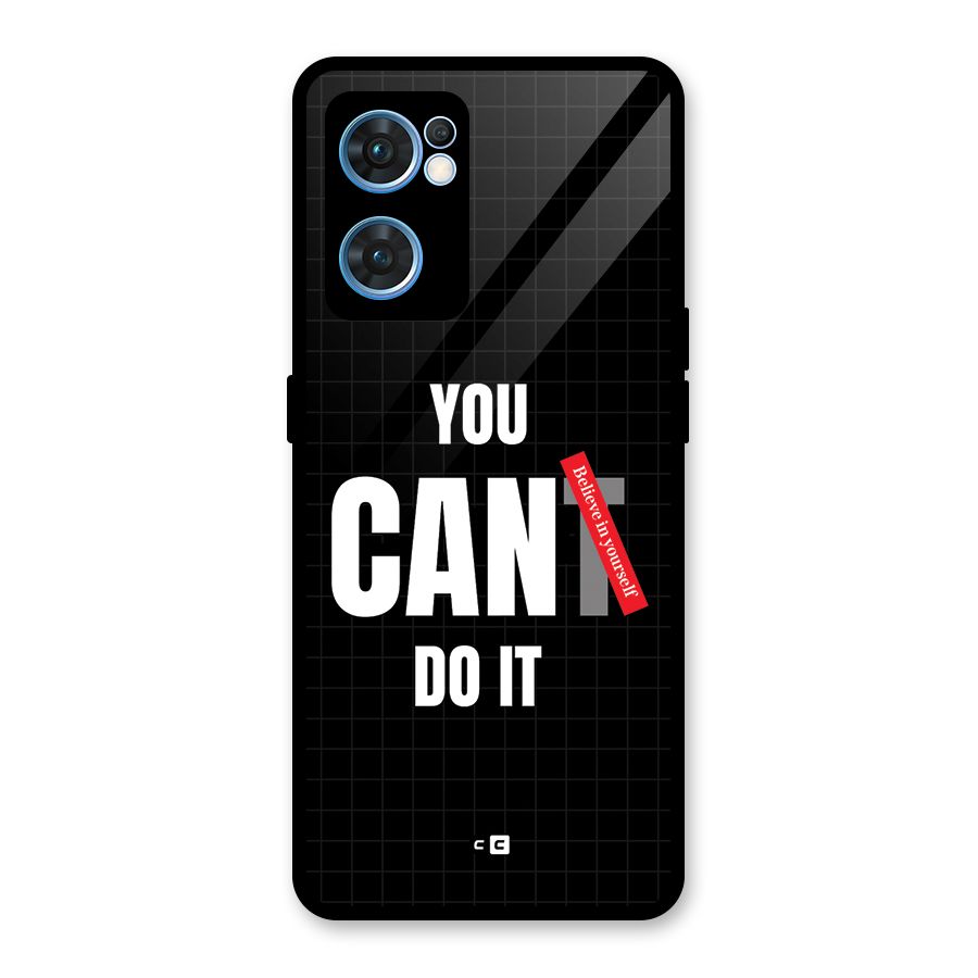 You Can Do It Glass Back Case for Oppo Reno7 5G