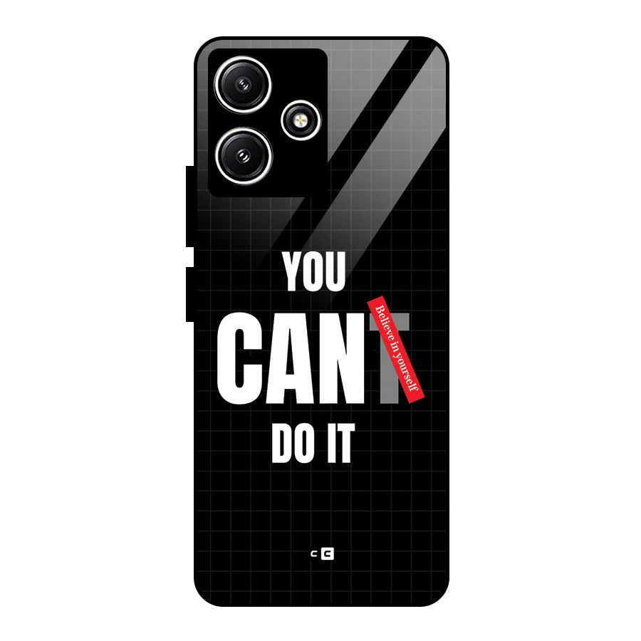 You Can Do It Glass Back Case for Poco M6 Pro