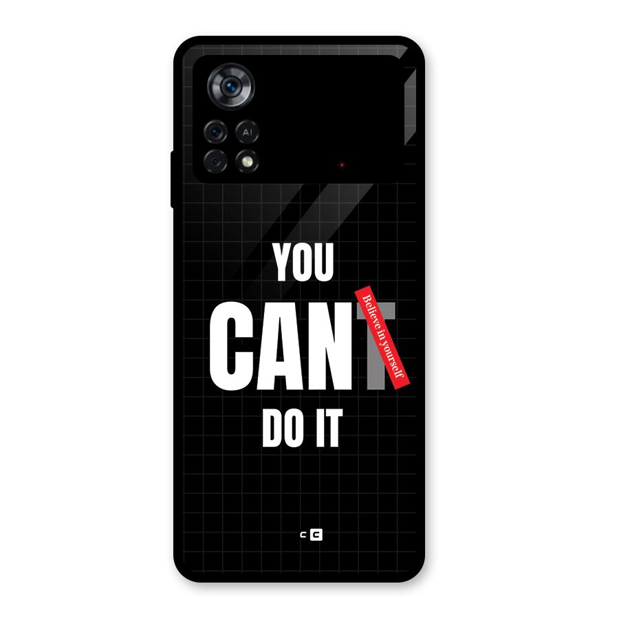 You Can Do It Glass Back Case for Poco X4 Pro 5G