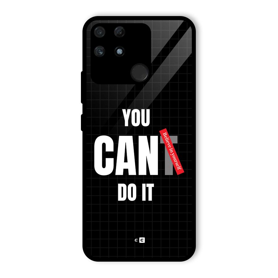 You Can Do It Glass Back Case for Realme Narzo 50A