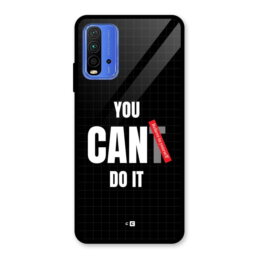 You Can Do It Glass Back Case for Redmi 9 Power