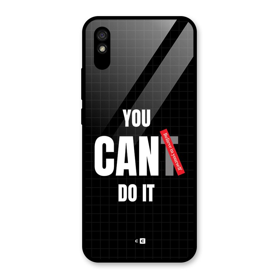 You Can Do It Glass Back Case for Redmi 9i