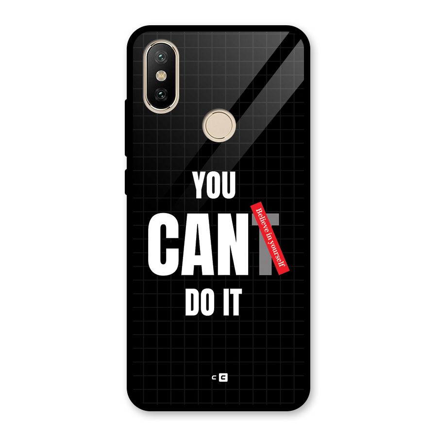 You Can Do It Glass Back Case for Redmi A2
