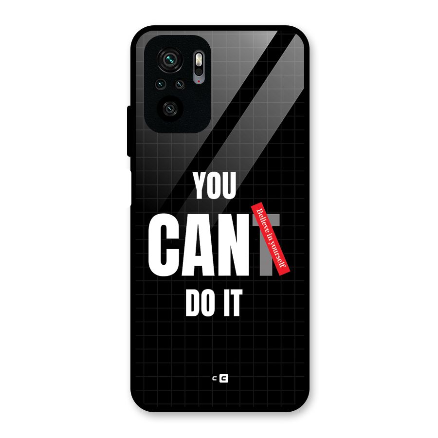 You Can Do It Glass Back Case for Redmi Note 10S