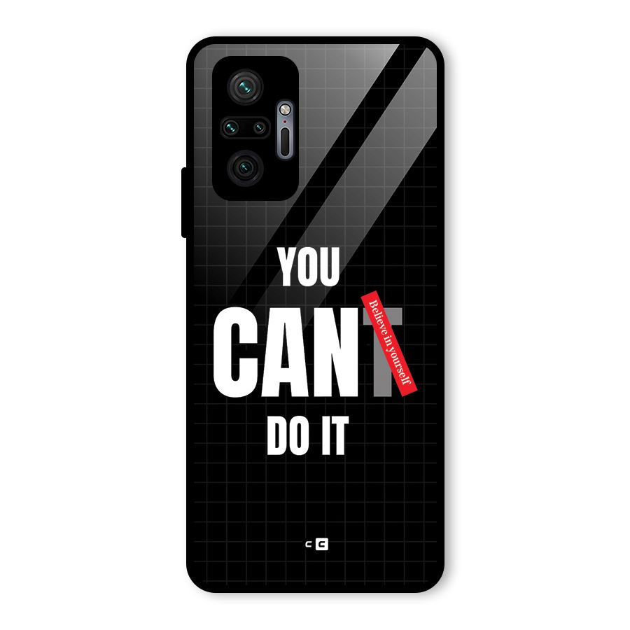 You Can Do It Glass Back Case for Redmi Note 10 Pro