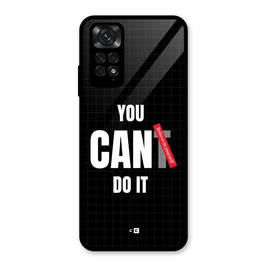 You Can Do It Glass Back Case for Redmi Note 11S