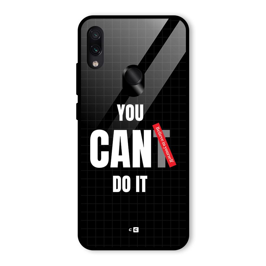 You Can Do It Glass Back Case for Redmi Note 7