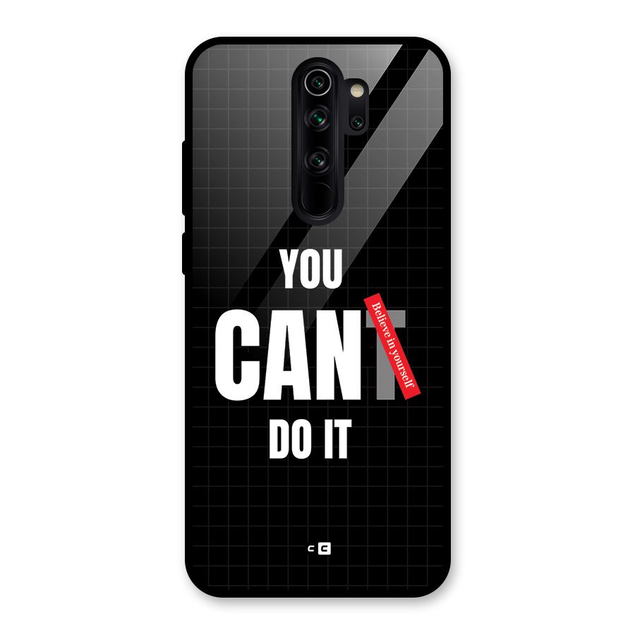 You Can Do It Glass Back Case for Redmi Note 8 Pro
