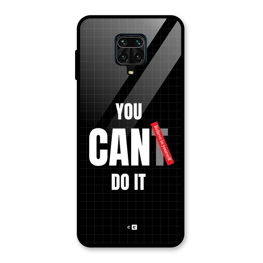 You Can Do It Glass Back Case for Redmi Note 9 Pro