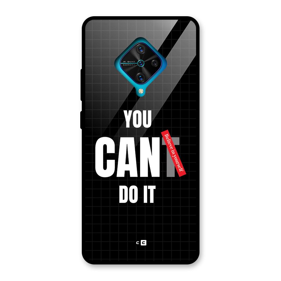 You Can Do It Glass Back Case for Vivo S1 Pro
