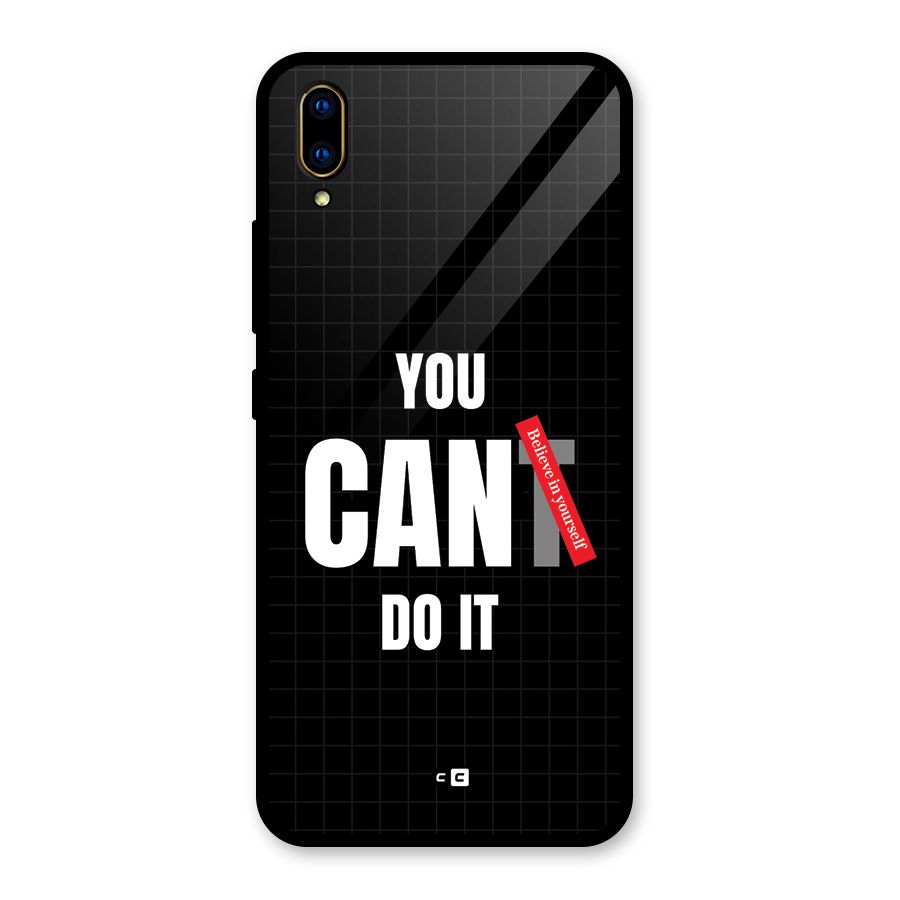 You Can Do It Glass Back Case for Vivo V11 Pro
