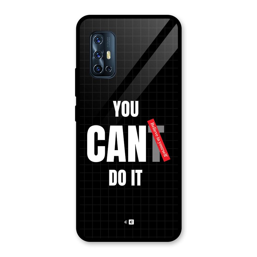 You Can Do It Glass Back Case for Vivo V17