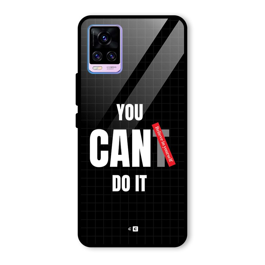 You Can Do It Glass Back Case for Vivo V20 Pro