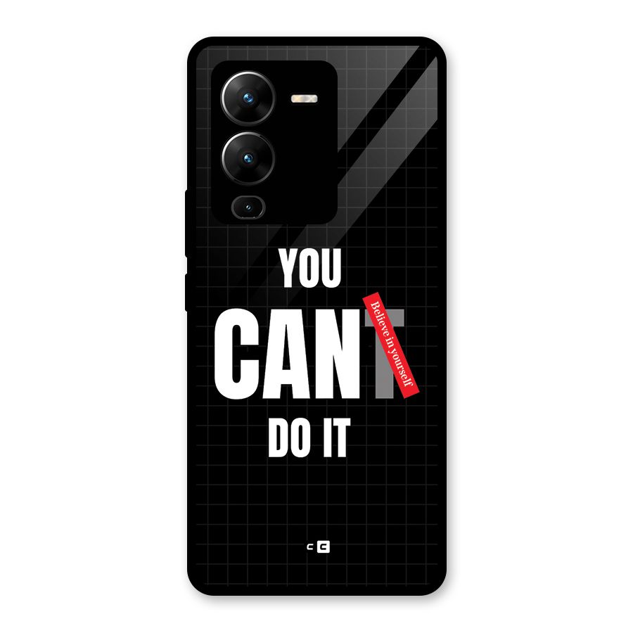 You Can Do It Glass Back Case for Vivo V25 Pro
