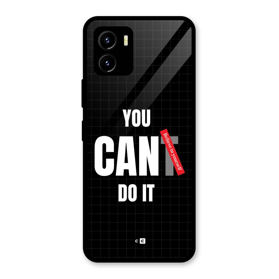 You Can Do It Glass Back Case for Vivo Y15s