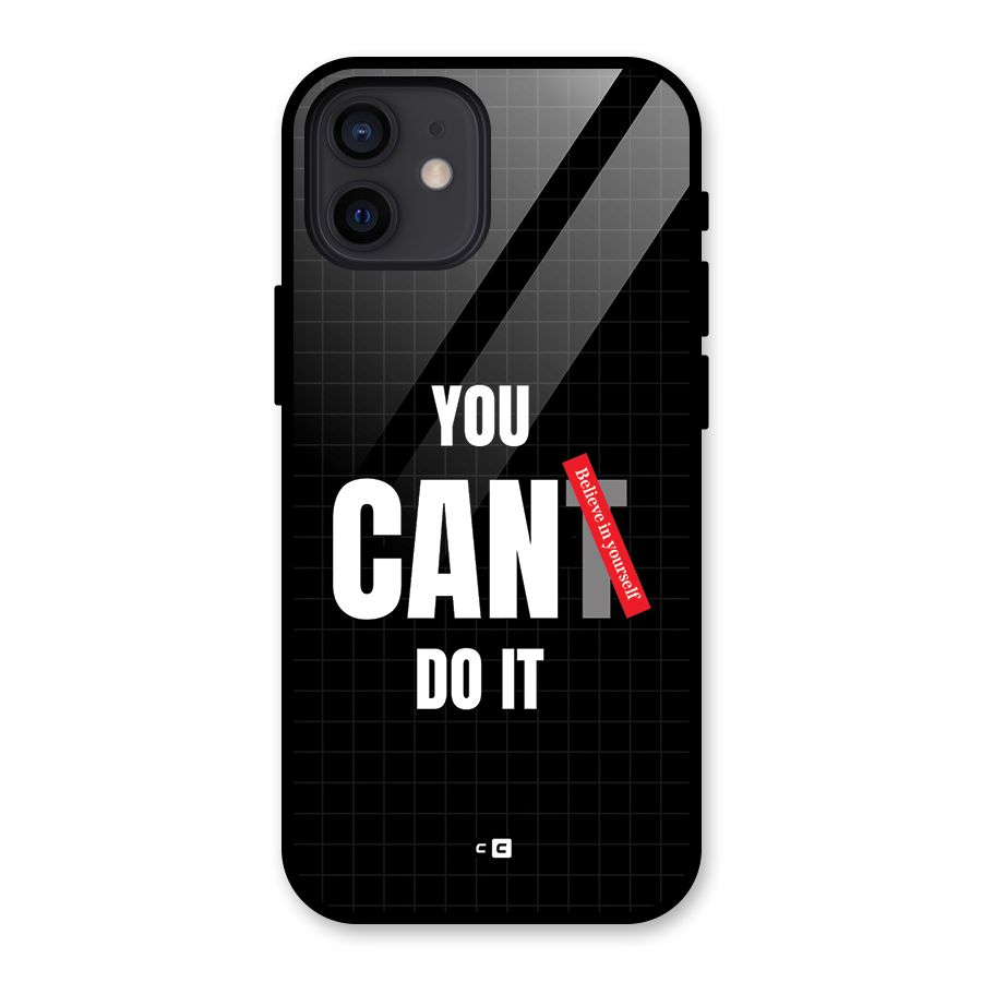 You Can Do It Glass Back Case for iPhone 12