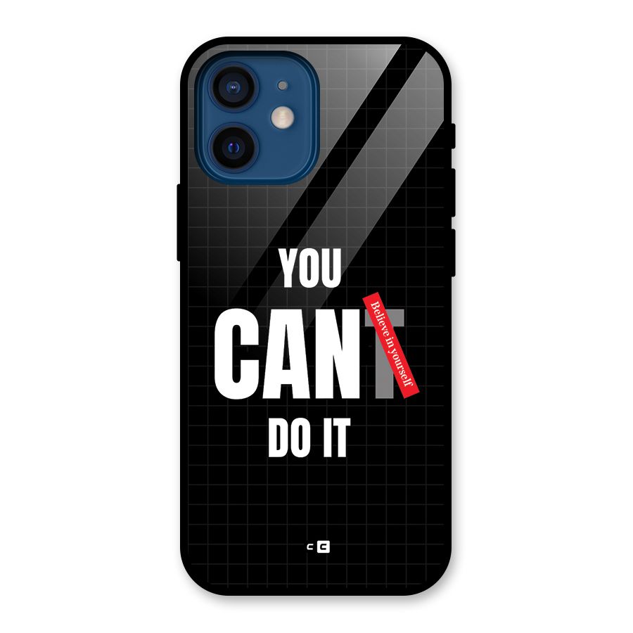You Can Do It Glass Back Case for iPhone 12 Mini