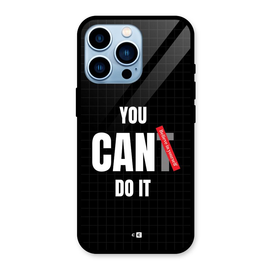 You Can Do It Glass Back Case for iPhone 13 Pro