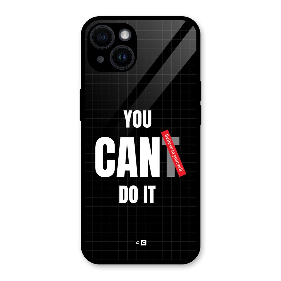 You Can Do It Glass Back Case for iPhone 14