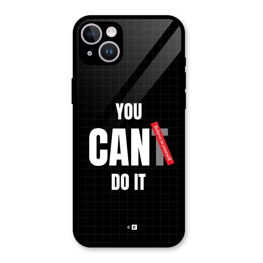 You Can Do It Glass Back Case for iPhone 14 Plus