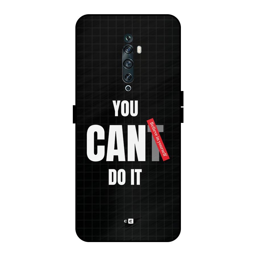 You Can Do It Metal Back Case for Oppo Reno2 F