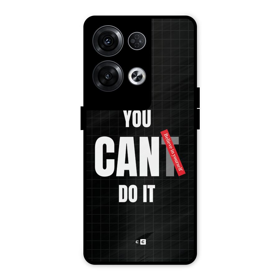 You Can Do It Metal Back Case for Oppo Reno8 Pro 5G