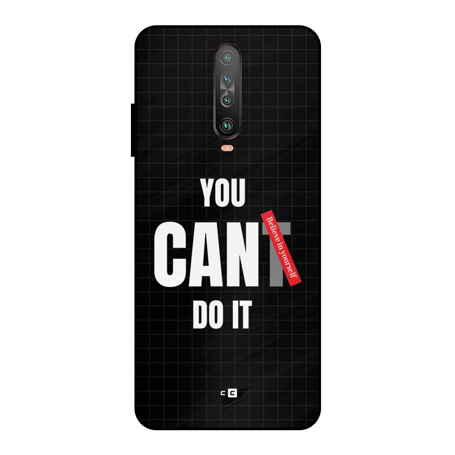 You Can Do It Metal Back Case for Poco X2