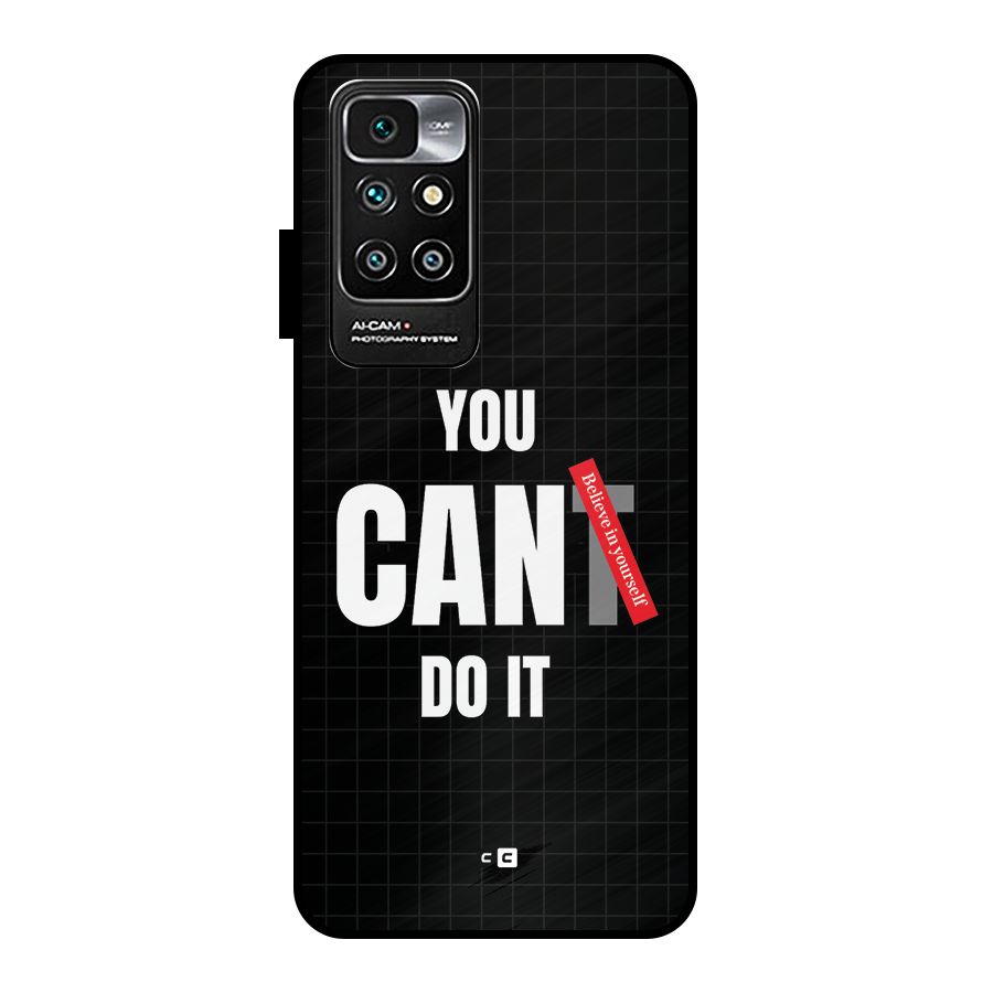 You Can Do It Metal Back Case for Redmi 10 Prime