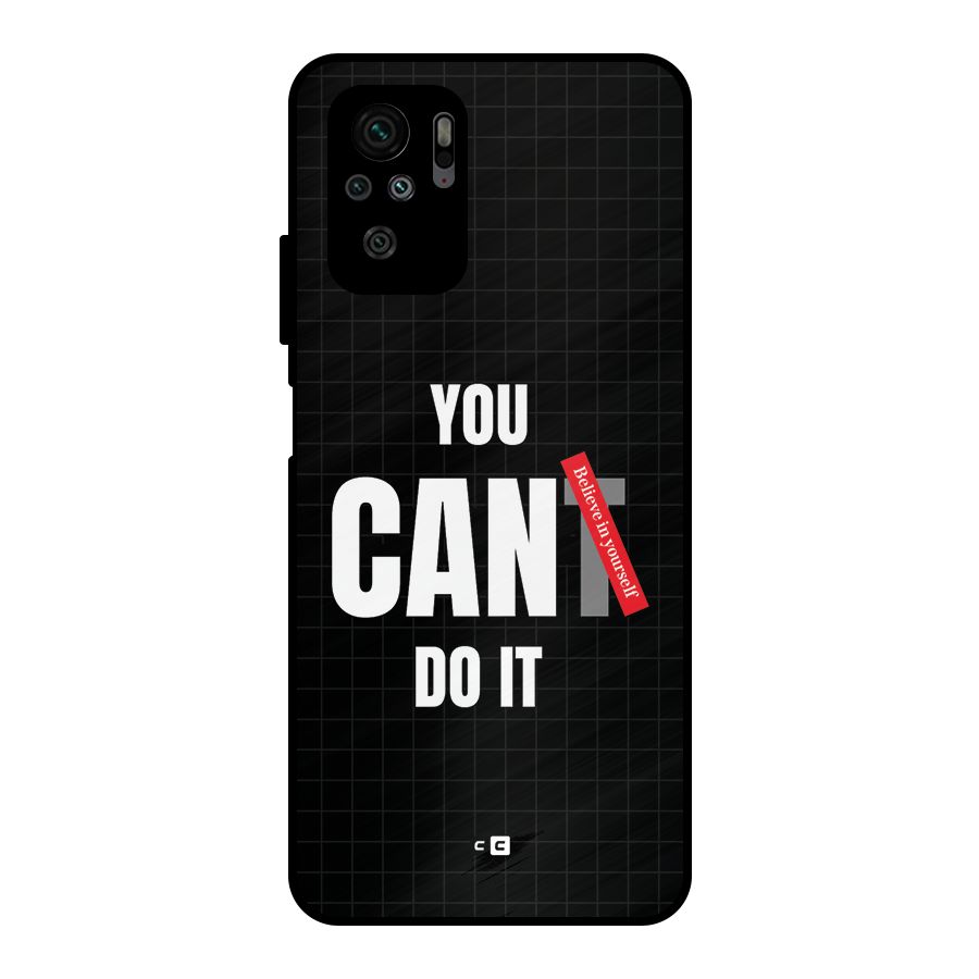 You Can Do It Metal Back Case for Redmi Note 10