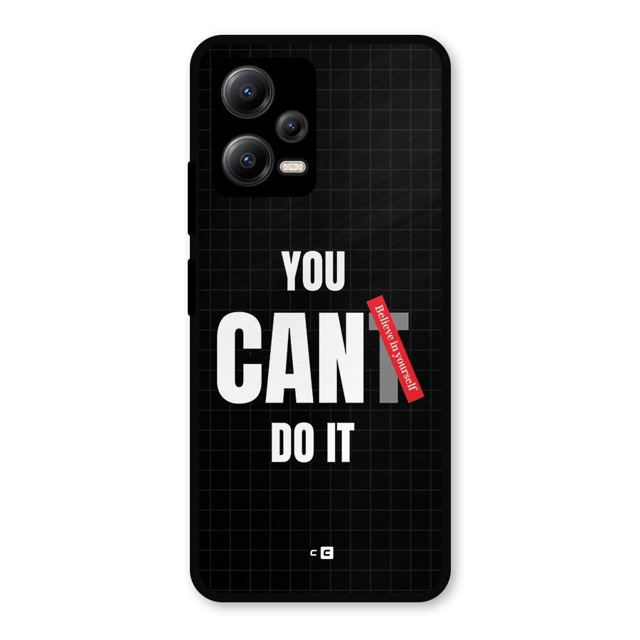 You Can Do It Metal Back Case for Redmi Note 12 5G