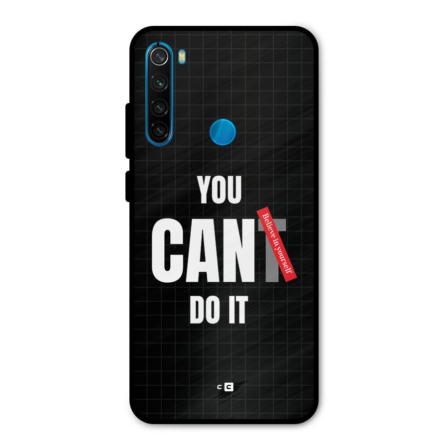 You Can Do It Metal Back Case for Redmi Note 8