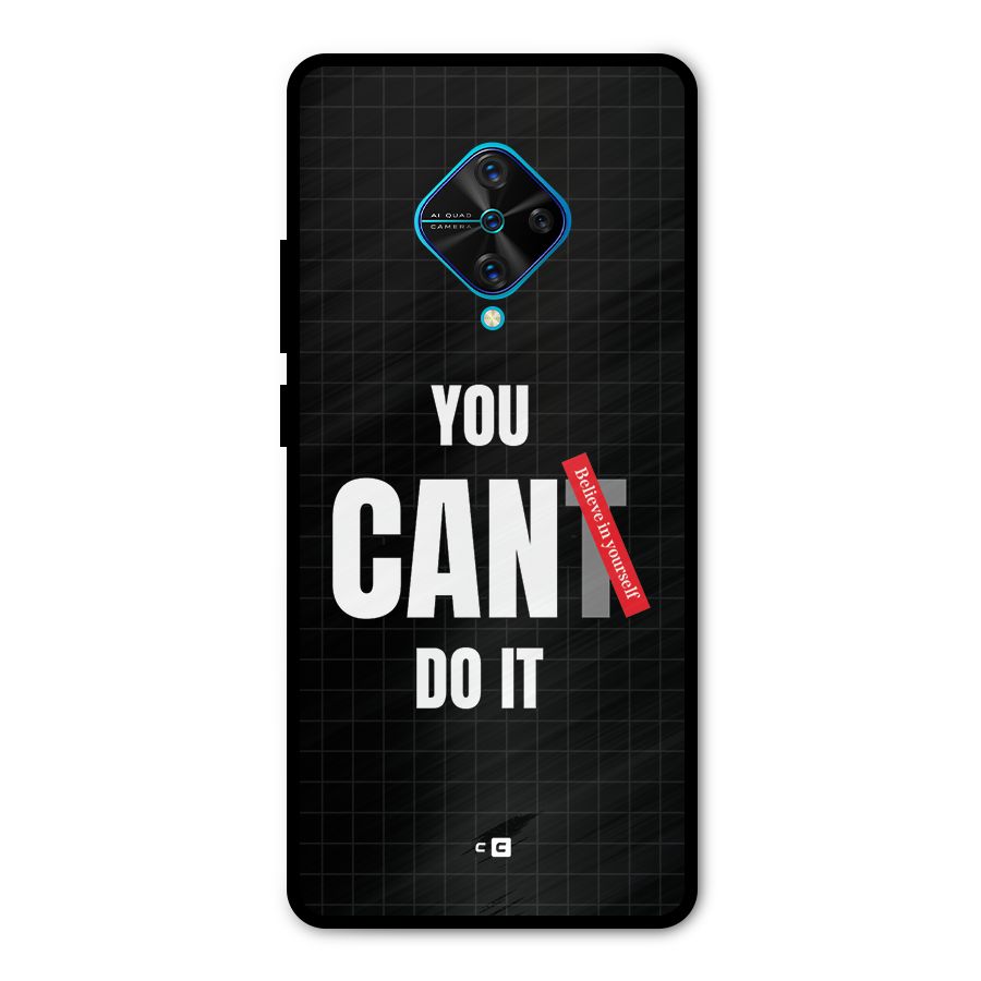 You Can Do It Metal Back Case for Vivo S1 Pro