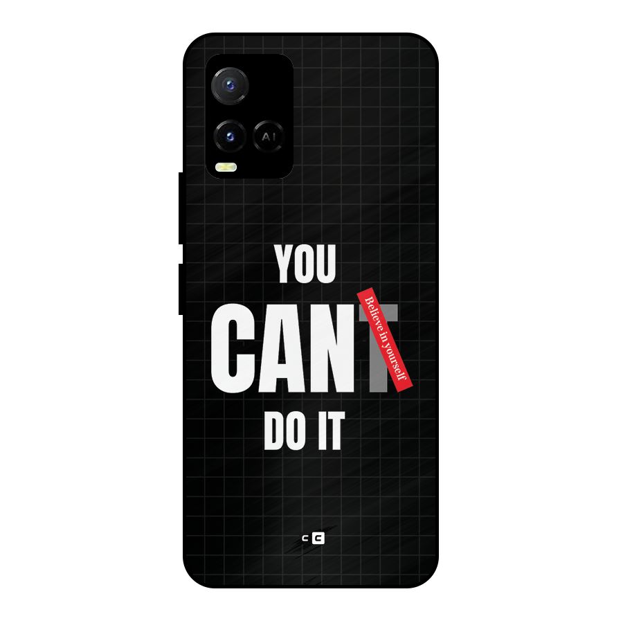 You Can Do It Metal Back Case for Vivo Y21G