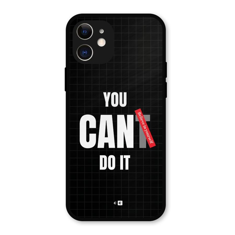 You Can Do It Metal Back Case for iPhone 12