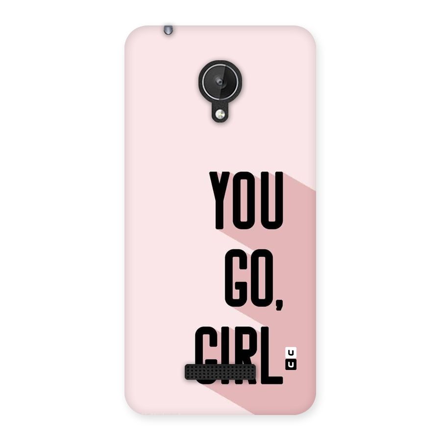 You Go Girl Shadow Back Case for Canvas Spark Q380