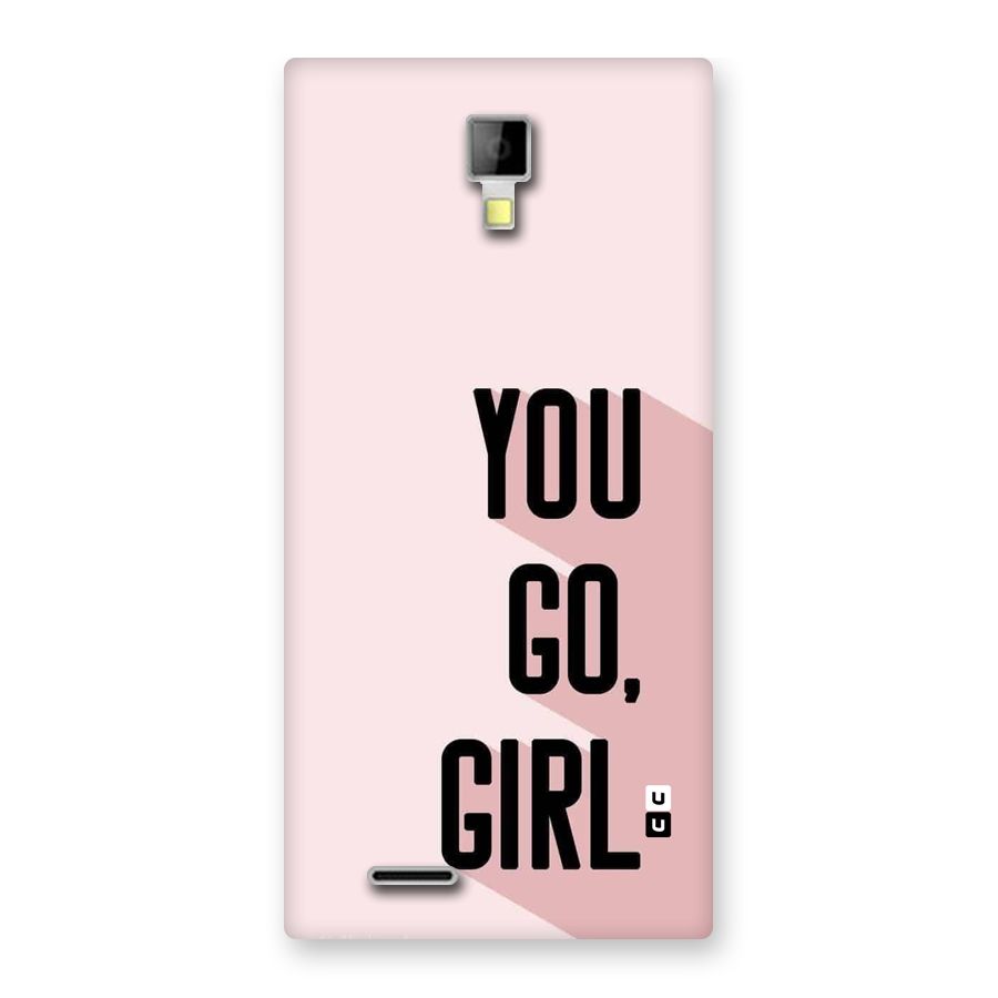 You Go Girl Shadow Back Case for Canvas Xpress A99