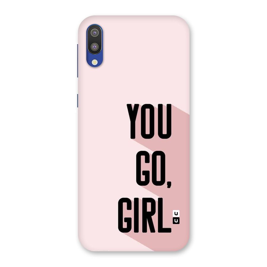 You Go Girl Shadow Back Case for Galaxy M10
