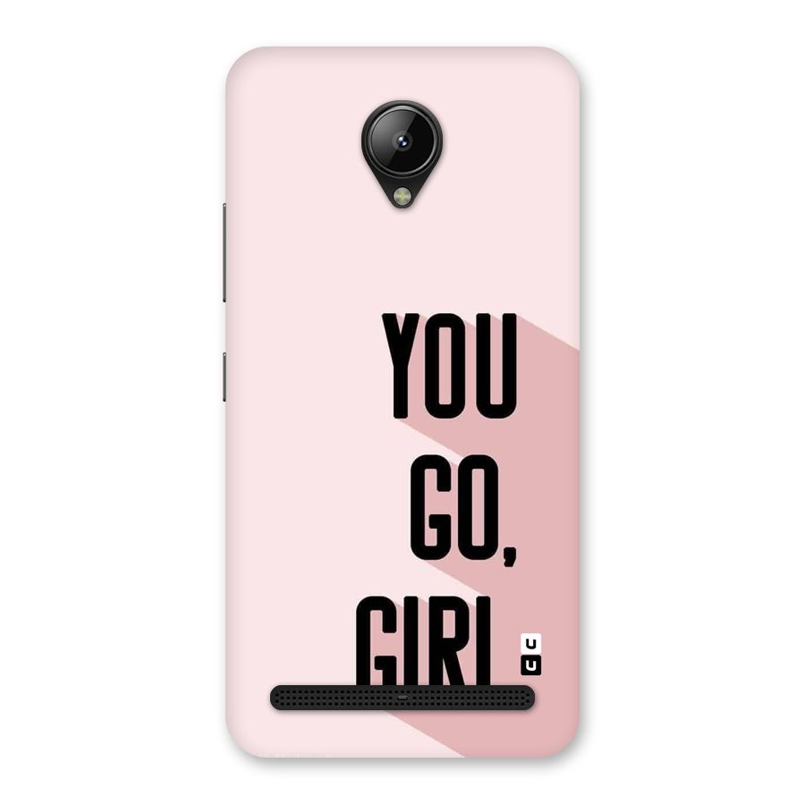 You Go Girl Shadow Back Case for Lenovo C2